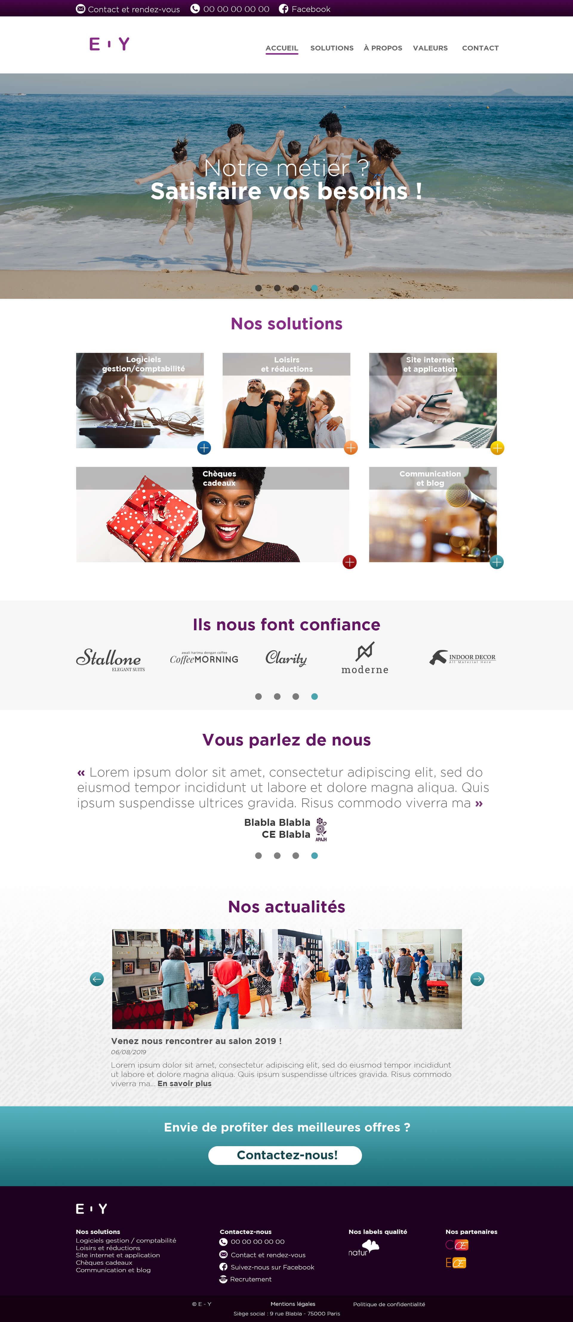 Projet personnel UI design